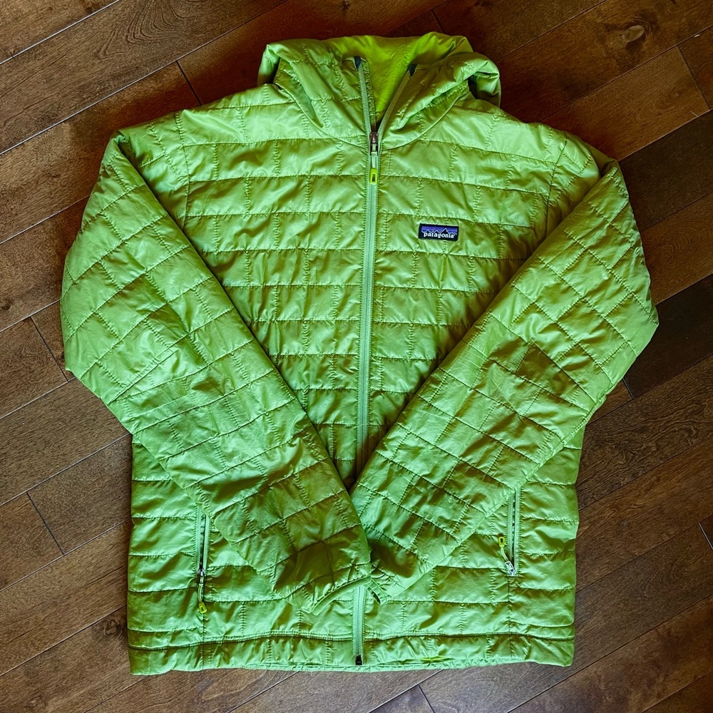 Men’s Patagonia Hooded Nano Puff Full Zip Size Large
